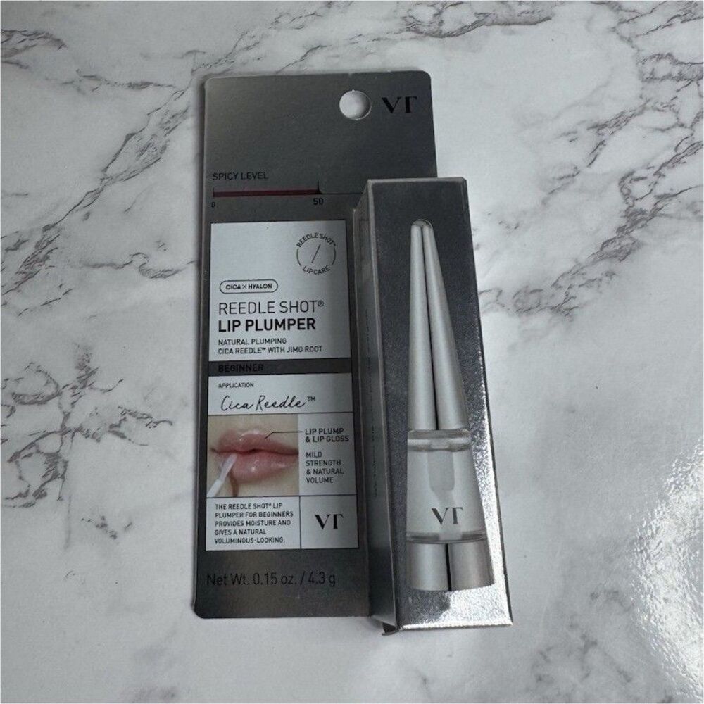VT Reedle Shot Beginner Lip Plumper Clear Gloss w/ Hyaluronic Acid 0.15 oz